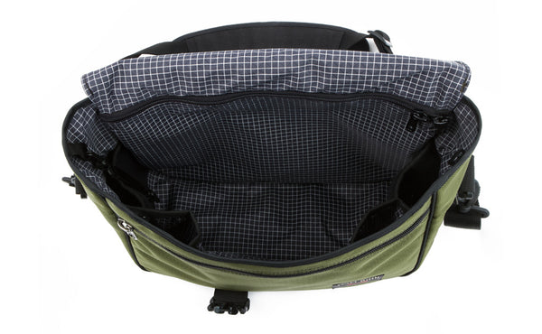 An overhead shot of the interior of The Maker's Bag.